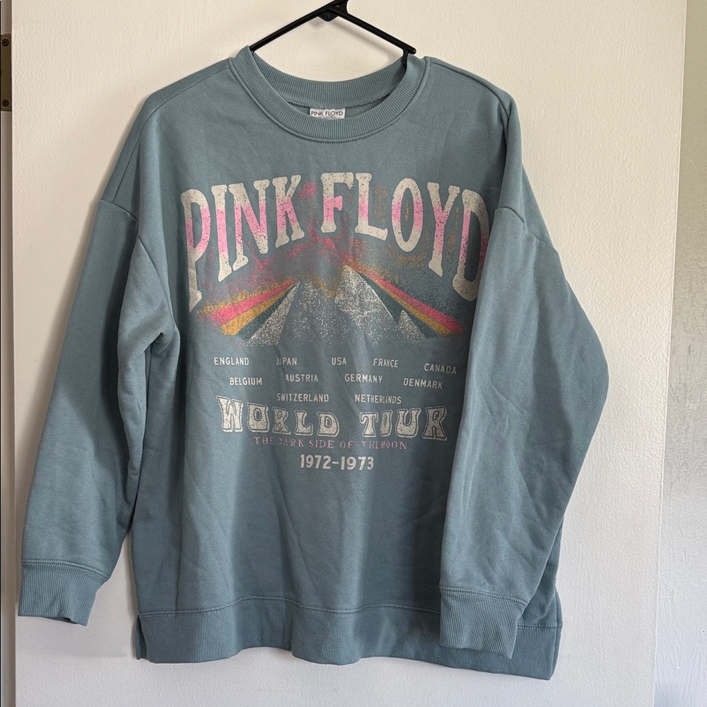 Hybrid Apparel Pink Floyd Light Seafoam Green Label Tee